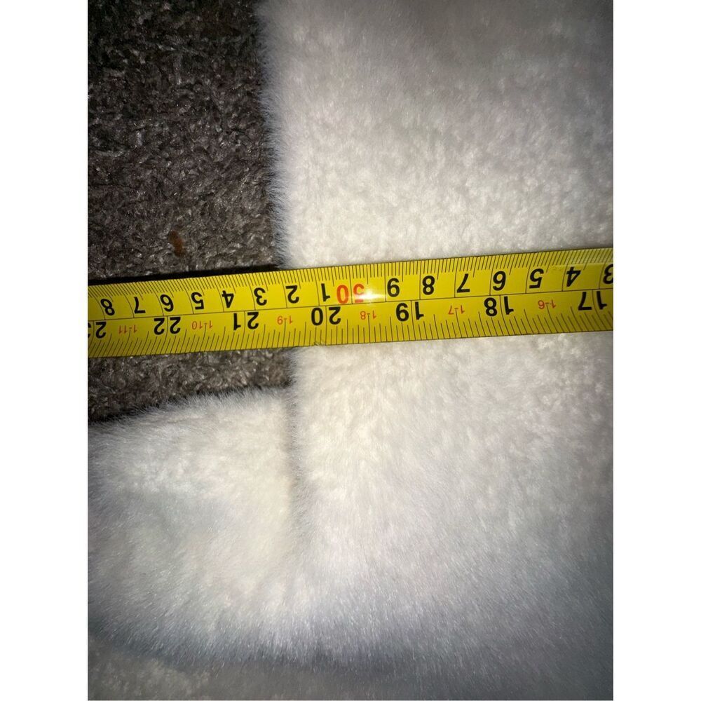 Rachel Zoe Cream Fuzzy Polo Sweater - Picture 6 of 6